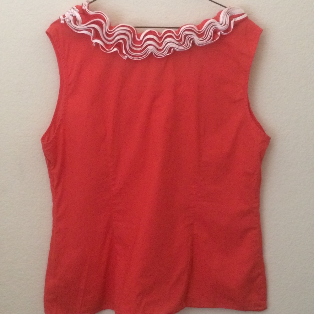 Merona Ruffle Neck Top - Picture 4 of 5